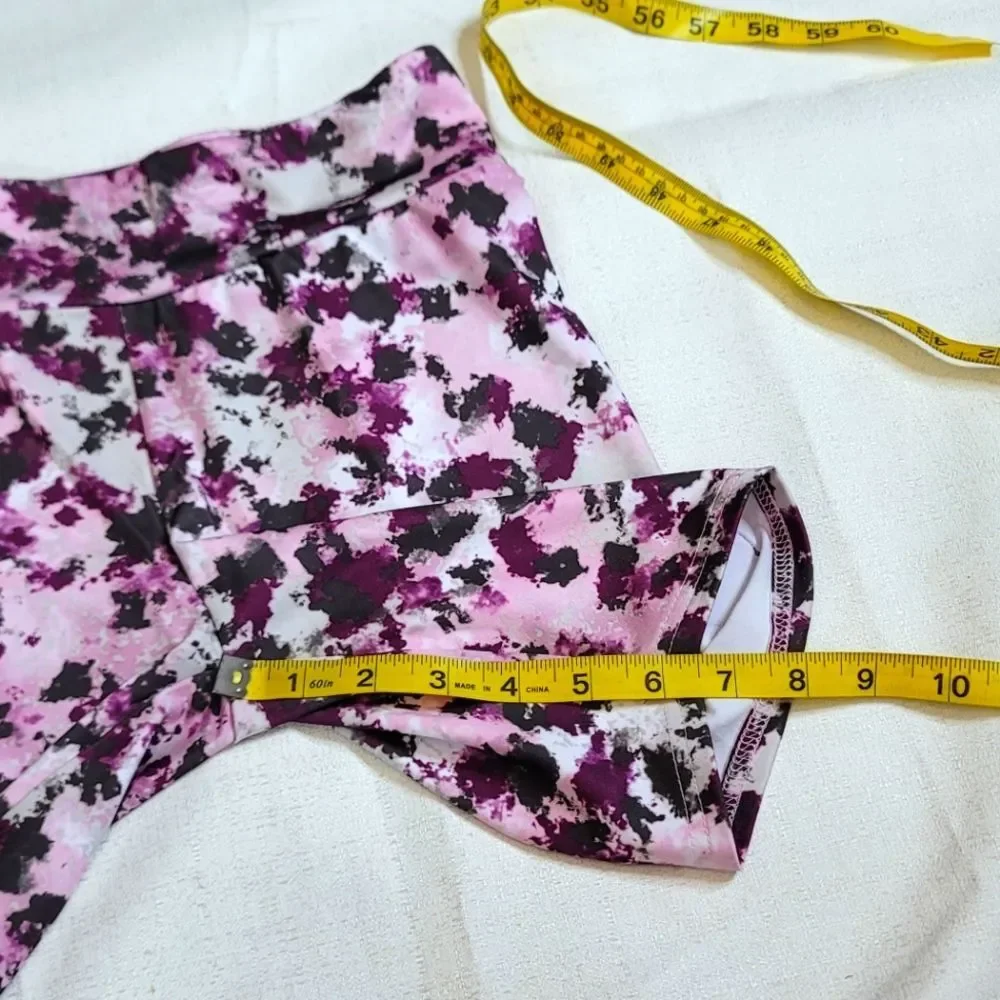 Converse Pink Foam High Waist Spandex Athletic Spandex Shorts Size Girls Large